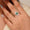 Load image into Gallery viewer, Emerald Cut Emerald Gemstone Diamond Ring, 14k Solid Gold, Natural Diamonds, Double Halo Statement Cocktail Jewelry, Engagement Wedding Ring
