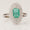 Load image into Gallery viewer, Emerald Cut Emerald Gemstone Diamond Ring, 14k Solid Gold, Natural Diamonds, Double Halo Statement Cocktail Jewelry, Engagement Wedding Ring

