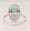 Load image into Gallery viewer, Emerald Cut Emerald Gemstone Diamond Ring, 14k Solid Gold, Natural Diamonds, Double Halo Statement Cocktail Jewelry, Engagement Wedding Ring
