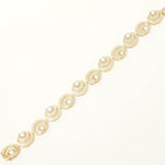 Load image into Gallery viewer, Spiral Diamond Tennis Bracelet, 14k Solid Gold, Natural Diamonds, Circle Link Statement Bracelet, Wedding Bridal Jewelry, Stacking Bracelet
