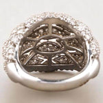 Load image into Gallery viewer, Dome Cluster Diamond Ring, 14k Solid Gold, Natural Diamonds, Bold Cocktail Ring, Statement Ring, Evening Jewelry, Gift For Her
