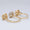 Load image into Gallery viewer, Cluster Diamond Open Cuff Ring, 14k Solid Gold, Natural Diamonds, Halo Two Tone Ring, Three Finger Cocktail Ring, Gift for Her
