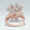 Load image into Gallery viewer, Floral Cocktail Diamond Ring, 14k Solid Gold, Natural Diamonds, Marquise &amp; Pear Diamond, Statement Jewelry, Cocktail Halo Ring, Gift for her
