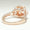 Load image into Gallery viewer, Cushion Cluster Diamond Ring, 14k Solid Gold, Illusion Setting, Natural Diamonds, Double Halo Engagement Ring, Statement Ring, Gift for Her
