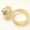 Load image into Gallery viewer, Halo Cluster Diamond Ring, 14K Solid Gold, Illusion Setting Ring, Natural Diamonds, Dual Tone Statement Ring, Broad Band Ring, Gift for Her
