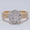 Load image into Gallery viewer, Floral Cluster Diamond Ring, 14k Solid Gold, Natural Diamonds, Two-Toned Pave Ring, Engagement Band, Wedding Bridal Jewelry, Gift For Her
