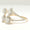 Load image into Gallery viewer, Diamond Open Cuff Ring, 14K Solid Gold, Quad Princess Cut Natural Diamonds, Halo Statement Ring, Proposal Cocktail Jewelry, Gift For Her
