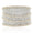 Load image into Gallery viewer, Wide Eternity Band, 14k Solid Gold, Bold Statement Cocktail Band, Natural Diamonds, Iced Out Micro Pave Ring, Two Tone Ring, Gift for her
