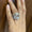 Load image into Gallery viewer, Cocktail Diamond Ring, 14k Solid Gold, Baguette Natural Diamonds, Wedding Ring, Bold Statement Ring, Wide Band Jewelry, Gift For Her

