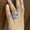 Load image into Gallery viewer, Cocktail Diamond Ring, 14k Solid Gold, Baguette Natural Diamonds, Wedding Ring, Bold Statement Ring, Wide Band Jewelry, Gift For Her

