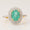 Load image into Gallery viewer, Oval Emerald Double Halo Diamond Ring, 14k Solid Gold, Natural Diamonds, Gemstone Statement Cocktail Jewelry, Engagement Wedding Ring,
