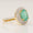 Load image into Gallery viewer, Oval Emerald Double Halo Diamond Ring, 14k Solid Gold, Natural Diamonds, Gemstone Statement Cocktail Jewelry, Engagement Wedding Ring,
