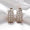 Load image into Gallery viewer, Wide Band Huggie Diamond Earrings, 14k Solid Gold, Natural Diamonds, Pavé Statement Hoop, Cocktail Party Jewelry, Wedding Earrings
