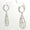 Load image into Gallery viewer, Teardrop Diamond Dangle Earrings, 14k Solid Gold, Natural Diamonds, Filigree Drop Earrings, Bridal Statement Dangles, Openwork Drop Jewelry
