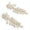 Load image into Gallery viewer, Bow Leaf Diamond Dangle Earrings, 14k Solid Gold, Natural Diamonds, Cocktail Drop Earrings, Bridal Statement Earrings, Baguette Vine Drops
