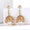 Load image into Gallery viewer, Pearl Drop Diamond Dangle Earrings, 14K Solid Gold, Natural Diamonds, Bridal Jhumka Earrings, Statement Cocktail Earrings
