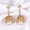 Load image into Gallery viewer, Pearl Drop Diamond Dangle Earrings, 14K Solid Gold, Natural Diamonds, Bridal Jhumka Earrings, Statement Cocktail Earrings
