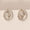 Load image into Gallery viewer, Teardrop Rose Diamond Stud Earrings, 14k Solid Gold, Natural Diamonds, Cluster Pave Setting, Everyday Minimalistic Earrings

