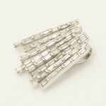 Load image into Gallery viewer, Baguette Bar Natural Diamond Pendant: 14k Solid Gold Geometric Necklace, IGI Certified, Ready To Ship
