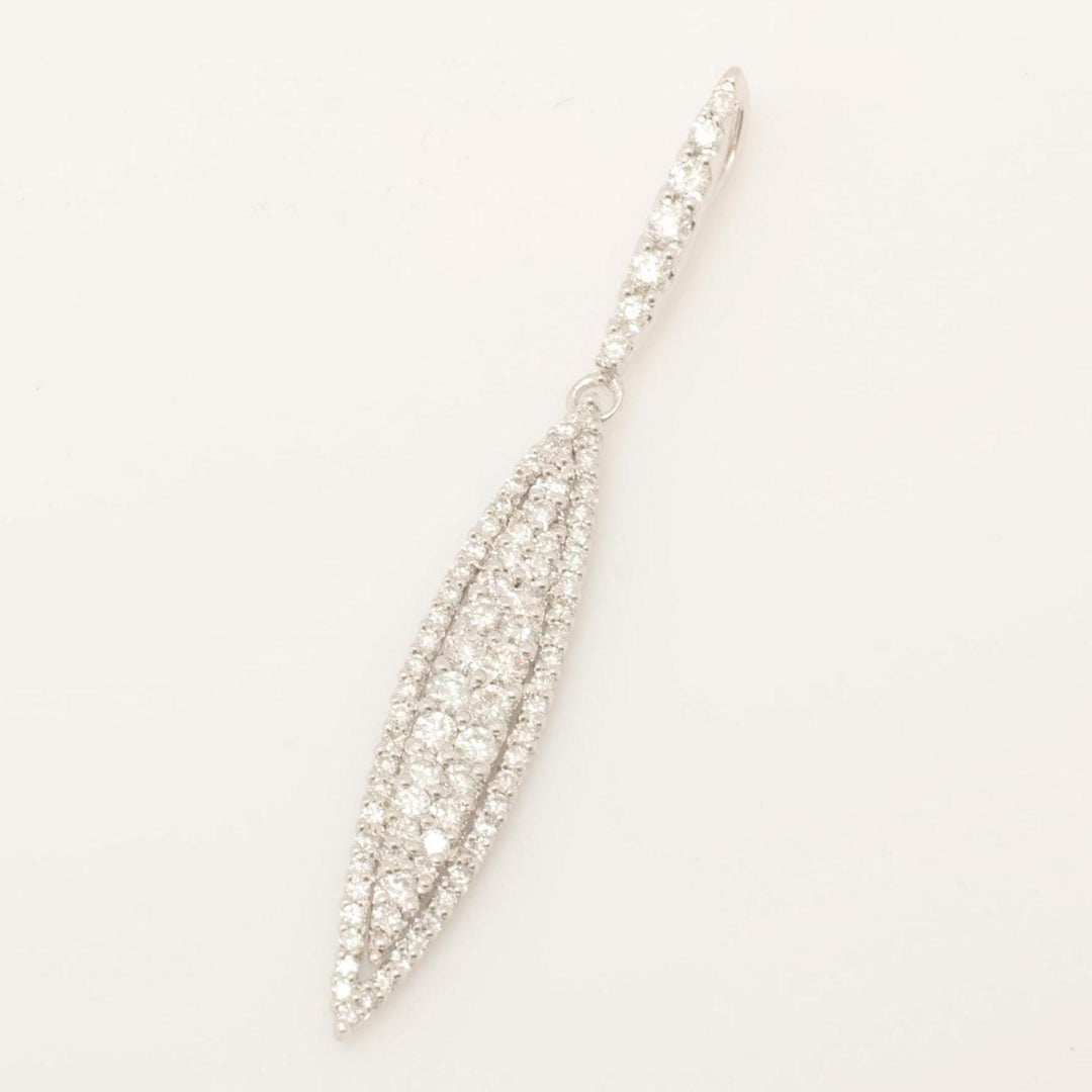 Leaf Natural Diamond Halo Drop Pendant: 14k Solid Gold Minimalist Layering Necklace,  IGI Certified, Ready To Ship