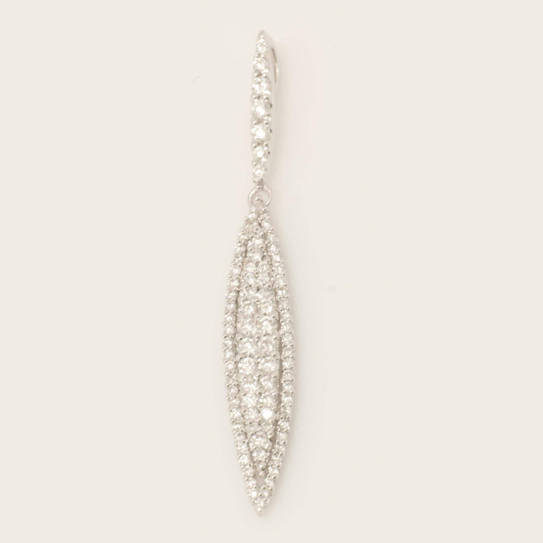 Leaf Diamond Halo Drop Pendant Necklace, 14k Solid Gold, Natural Diamonds, Layering Chain, Minimalist Everyday Pendant, Stackable Jewelry