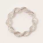 Load image into Gallery viewer, Twist Circle Natural Diamond Pendant: 14k Solid Gold Infinity Loop Necklace, Certified Jewelry
