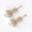 Load image into Gallery viewer, Dome Pearl Drop Diamond Earrings, 14k Solid Gold, Natural Diamonds, Halo Baguette Jewelry, Bridal Statement Dangle Earrings
