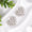 Load image into Gallery viewer, Heart Cluster Stud Earrings, 14k Solid Gold, Natural Diamonds, Angel Marquise Wings Earrings, Bridal Statement Jewelry, Cocktail Studs
