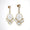 Load image into Gallery viewer, Filigree Chandelier Diamond Earrings, 14K Solid Gold, Natural Diamonds, Two Tone Long Earrings, Bridal Statement Jewelry, Wedding Danglers
