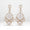 Load image into Gallery viewer, Filigree Chandelier Diamond Earrings, 14K Solid Gold, Natural Diamonds, Two Tone Long Earrings, Bridal Statement Jewelry, Wedding Danglers
