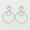 Load image into Gallery viewer, Circle Drop Dangle Diamond Earrings, 14k Solid Gold, Natural Diamonds, Layered Dangle Jewelry, Bridal Statement Earrings, Minimalist Dangler
