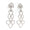 Load image into Gallery viewer, Scrollwork Chandelier Dangle Diamond Earrings, 14k Solid Gold, Natural Diamonds, Filigree Drop Jewelry, Bridal Long Statement Earrings
