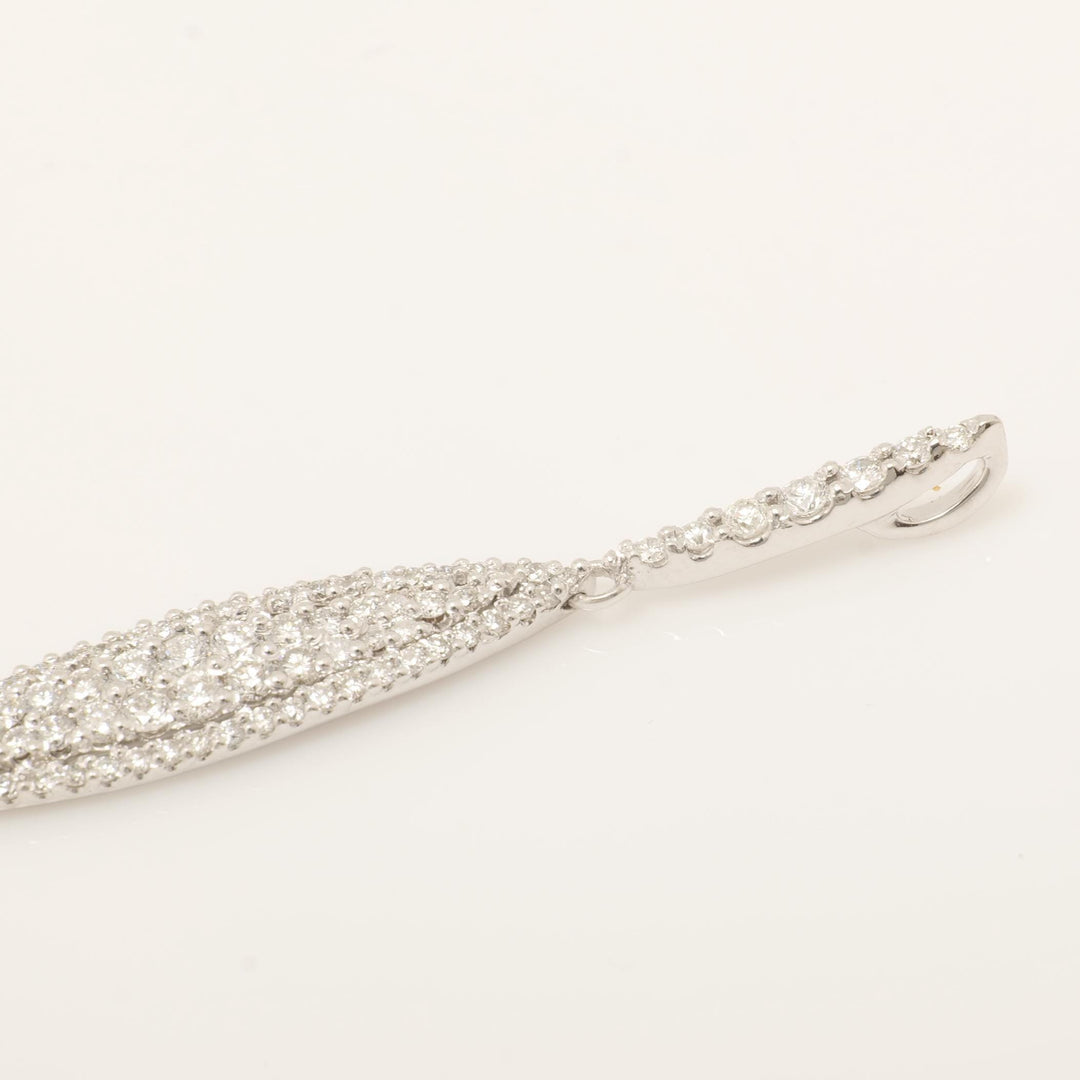 Leaf Natural Diamond Halo Drop Pendant: 14k Solid Gold Minimalist Layering Necklace,  IGI Certified, Ready To Ship