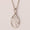 Load image into Gallery viewer, Teardrop Diamond Necklace, 14k Solid Gold, Natural Diamond, Minimalistic Stackable Pendant, Abstract Layer Necklace, Openwork Pavé Jewelry
