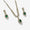 Load image into Gallery viewer, Halo Oval Emerald Diamond Necklace Earring Set, 14k Solid Gold, Natural Diamond, Floral Bridal Jewelry, Wedding Statement Jewelry
