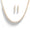 Load image into Gallery viewer, Round Diamond Tennis Necklace Earring Set, 14k Solid Gold, Natural Diamonds, Diamond String Necklace, Illusion Set Minimal Jewelry
