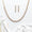 Load image into Gallery viewer, Round Diamond Tennis Necklace Earring Set, 14k Solid Gold, Natural Diamonds, Diamond String Necklace, Illusion Set Minimal Jewelry
