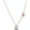 Load image into Gallery viewer, Teardrop Ball Diamond Necklace, 14k Solid Gold, Natural Diamonds, Minimalistic Charm Necklace, Asymmetrical Layering Chain
