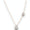 Load image into Gallery viewer, Teardrop Ball Diamond Necklace, 14k Solid Gold, Natural Diamonds, Minimalistic Charm Necklace, Asymmetrical Layering Chain
