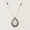 Load image into Gallery viewer, Teardrop Blue Sapphires Halo Diamond Necklace, 14k Solid Gold, Natural Diamonds, Gemstone Stacking Necklace, Ready To Ship, IGI Certified
