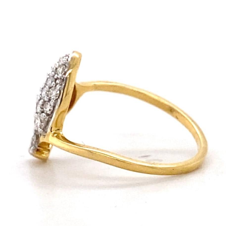 Diamond Heart Ring In 18K Solid Gold, Proposal Ring With Natural Diamonds, Ready To Ship, Women&#39;s Day Gift