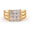 Load image into Gallery viewer, Square Grid Men&#39;s Diamond Ring, 14k Solid Gold, Natural Diamonds, Grooved Three Row Shank, Gift for him, Cluster Statement Jewelry
