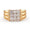 Load image into Gallery viewer, Square Grid Men&#39;s Diamond Ring, 14k Solid Gold, Natural Diamonds, Grooved Three Row Shank, Gift for him, Cluster Statement Jewelry
