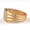 Load image into Gallery viewer, Square Grid Men&#39;s Diamond Ring, 14k Solid Gold, Natural Diamonds, Grooved Three Row Shank, Gift for him, Cluster Statement Jewelry
