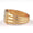 Load image into Gallery viewer, Square Grid Men&#39;s Diamond Ring, 14k Solid Gold, Natural Diamonds, Grooved Three Row Shank, Gift for him, Cluster Statement Jewelry
