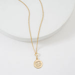 Load image into Gallery viewer, Cancer Horoscope Birth Sign Charm, 14k Solid Gold, Natural Diamonds, Zodiac Constellation Everyday Jewelry, Astrology Gift
