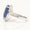 Load image into Gallery viewer, Blue Sapphire Diamond Halo Ring, 14k Solid Gold, Natural Diamonds, Gemstone Cabochon Jewelry, Statement Ring, Ready To Ship, HRD Certified
