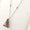 Load image into Gallery viewer, Pink Sapphire Triangle Diamond Necklace, 14k Solid Gold, Natural Diamond, Geometric Gemstone Stackable Chain, Certified Jewelry
