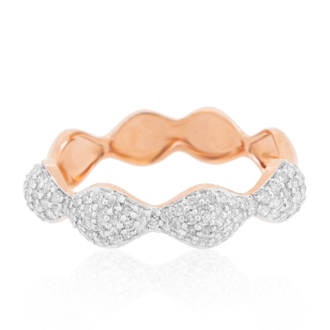 Eternity Diamond Band in 14k Solid Gold, Natural Diamonds, Everyday Rings, Ready To Ship, Women&#39;s Day Gift