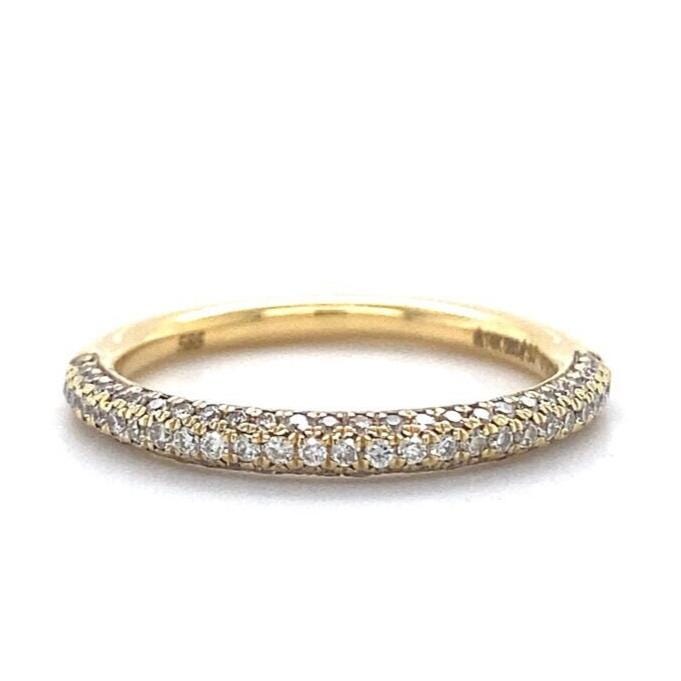 Diamond Eternity Band in 14k Solid Gold, Cocktail Ring, Natural Diamonds, Ready To Ship, Women's Day Gift